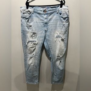 Lights Out Rip and Repair Tapered-Fit Jeans